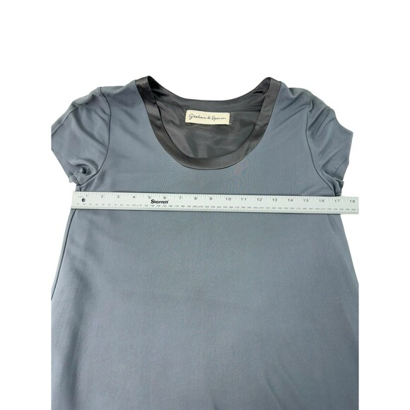 Graham & Spencer Women's Sz Small Gray Lined Knee Length Sheath Dress Si… - Picture 8 of 11